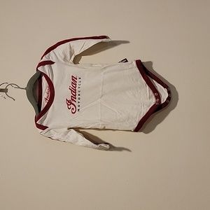 Indian motorcycle infant onesie’s 6-12 months long sleeve stripe sleeve
